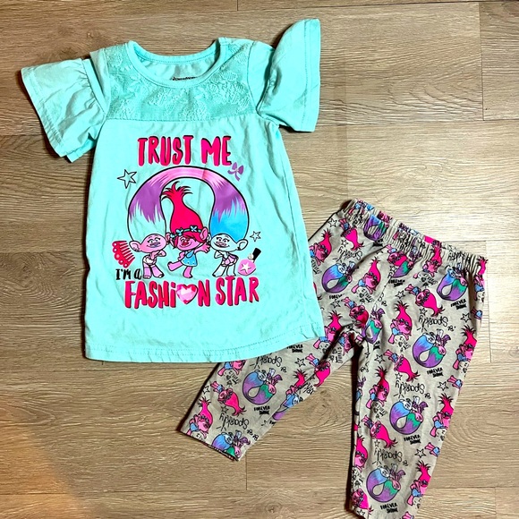 2 piece toddler trolls set size 3t - Picture 1 of 2